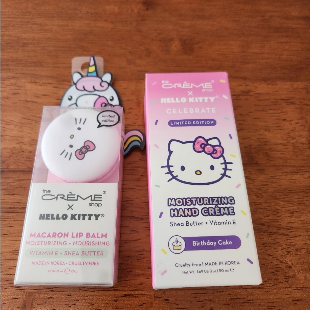 Brand New Hello Kitty Lip Balm and Hand Cream.